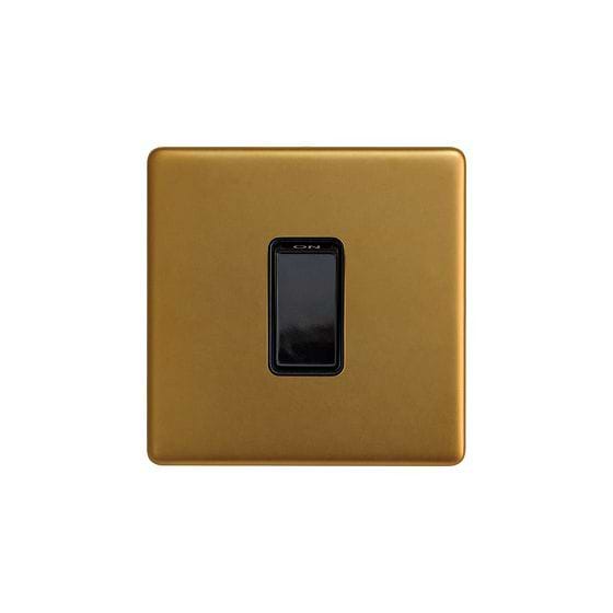 Antique Gold 45A Double Pole Switch Single Plate
