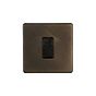 The Westminster Collection Vintage Brass 45A 1 Gang Double Pole Switch, Single Plate