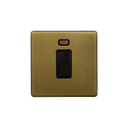 Old Brass Double Pole Switch
