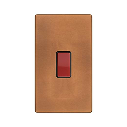 Antique Copper 45A Double Pole Switch Double Plate