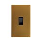Antique Gold 45A Double Pole Switch Double Plate
