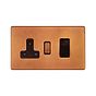 The Chiswick Collection Antique Copper Screwless 45A Cooker control