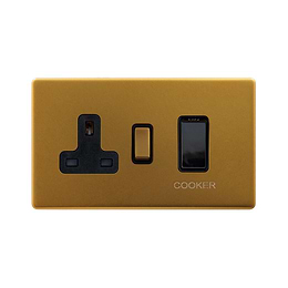 Antique Gold 45A Cooker Control Switch
