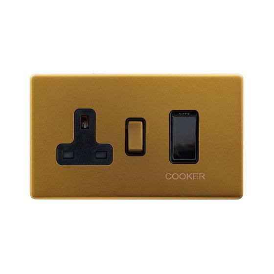 Antique Gold 45A Cooker Control Switch
