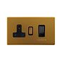 Antique Gold 45A Cooker Control Switch
