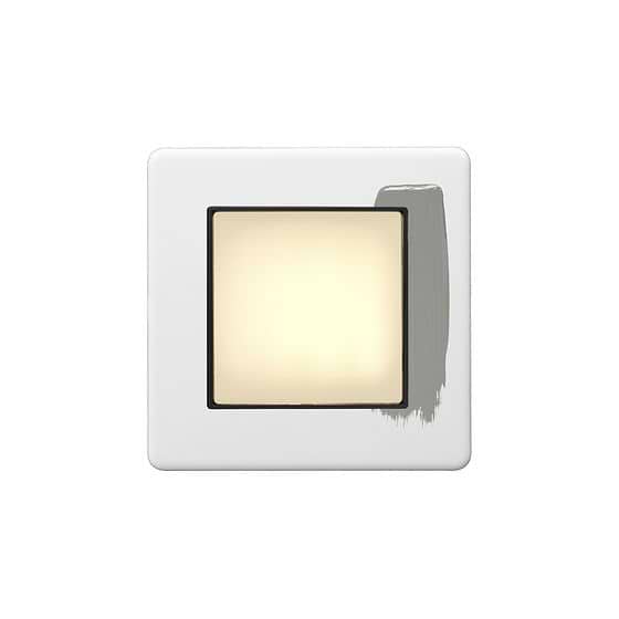 Soho Lighting Primed Paintable LED Stair Light - Warm White  with Black Insert