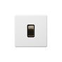 Soho Lighting Primed Paintable 1 Gang Light Switch 2 Way 10A with Antique Brass Switch