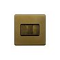 The Belgravia Collection Old Brass 10A 3 Gang 2 Way Switch