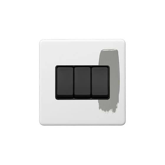 3 Gang Paintable Light Switch