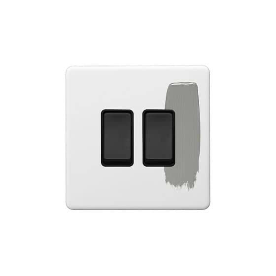 2 Gang Intermediate Paintable Switch