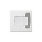 Soho Lighting Primed Paintable 3 Gang Intermediate switch with White Switch