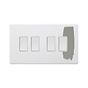 Soho Lighting Primed Paintable 4 Gang Intermediate switch with White Switch