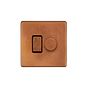 The Chiswick Collection Antique Copper Dimmer and Rocker Switch Combo (2-Way Switch & 2 -Way Intelligent Dimmer)