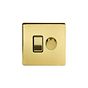 The Savoy Collection Brushed Brass Dimmer and Rocker Switch Combo (2-Way Switch & 2-Way Intelligent Dimmer)