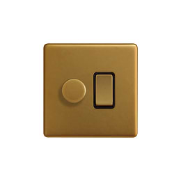 Antique Gold Dimmer Rocker Combo Switch
