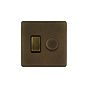 Vintage Brass Dimmer Rocker Combo Switch
