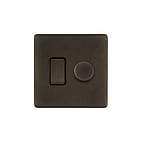 Vintage Brass Dimmer Rocker Combo Switch