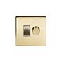 Soho Lighting Brushed Brass Dimmer and Rocker Switch Combo