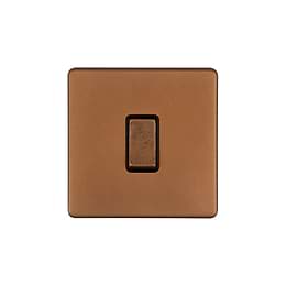 The Chiswick Collection Antique Copper 1 Gang Retractive Switch