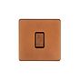 The Chiswick Collection Antique Copper 1 Gang Retractive Switch