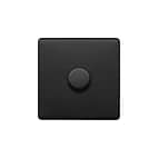 Soho Lighting Matt Black 1 Gang 1000W DC1-10V Dimmer Switch