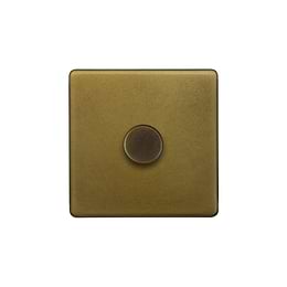 Old Brass 1 Gang Dimmer Switch
