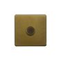 The Belgravia Collection Old Brass 1 Gang 400W LED Dimmer Switch