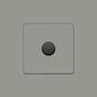 Soho Lighting Primed Paintable 1 Gang 2 -Way Intelligent Dimmer 150W LED (300w Halogen/Incandescent) with Matt Black Switch