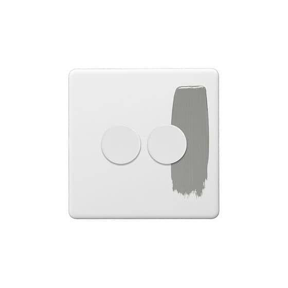 Paintable 2 Gang Dimmer Switch

