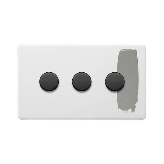 3 Gang Paintable Dimmer Switch