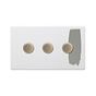 Paintable 3 Gang Dimmer Switch
