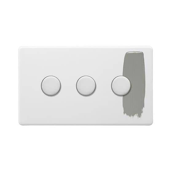 Paintable 3 Gang Dimmer Switch