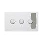 Paintable 3 Gang Dimmer Switch
