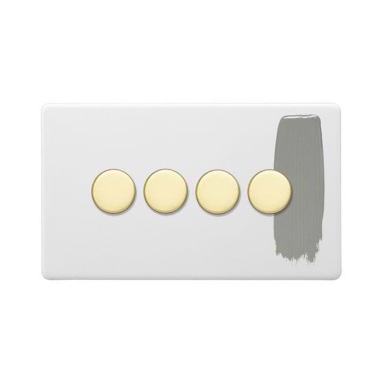 Paintable 4 Gang Dimmer Switch
