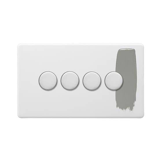 Paintable 4 Gang Dimmer Switch
