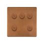 Antique Copper 5 Gang Dimmer Switch
