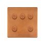 The Chiswick Collection Antique Copper 5 Gang 2 -Way Intelligent Dimmer 150W LED (300W Halogen/Incandescent)