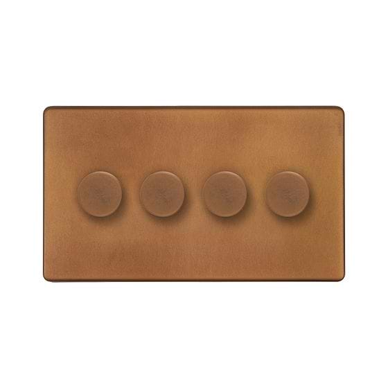 Antique Copper 4 Gang Dimmer Switch