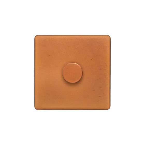 The Chiswick Collection Antique Copper 1 Gang 400W LED Dimmer Switch