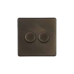 Vintage Brass Multi-Way Dimmer switch