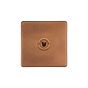 The Chiswick Collection Antique Copper 1 Gang Retractive Toggle Switch