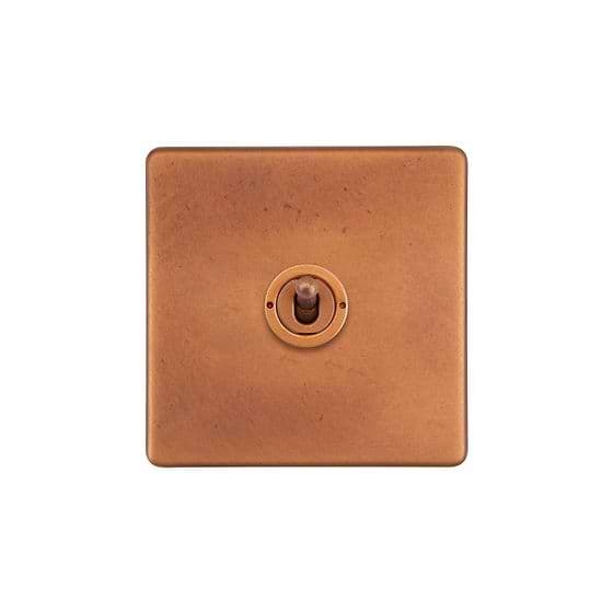 The Chiswick Collection Antique Copper 1 Gang 2 Way Toggle Switch
