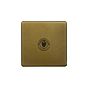 The Belgravia Collection Old Brass 1 Gang 2 Way Toggle Switch