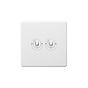Soho Lighting Primed Paintable 2 Gang Toggle Switch 2-Way with White Switch
