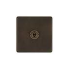 The Westminster Collection Vintage Brass 1 Gang Intermediate Toggle Switch