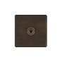 The Westminster Collection Vintage Brass 1 Gang Retractive Toggle Switch
