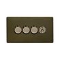 Bronze Dimmer Toggle Combo Switch
