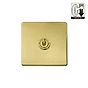 The Savoy Collection Brushed Brass 1 Gang Dimming Toggle Switch