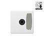 Soho Lighting Primed Paintable 1 Gang Dimming Toggle Switch with Matt Black Switch