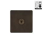 Vintage Brass 1 Gang Dimming Toggle Switch